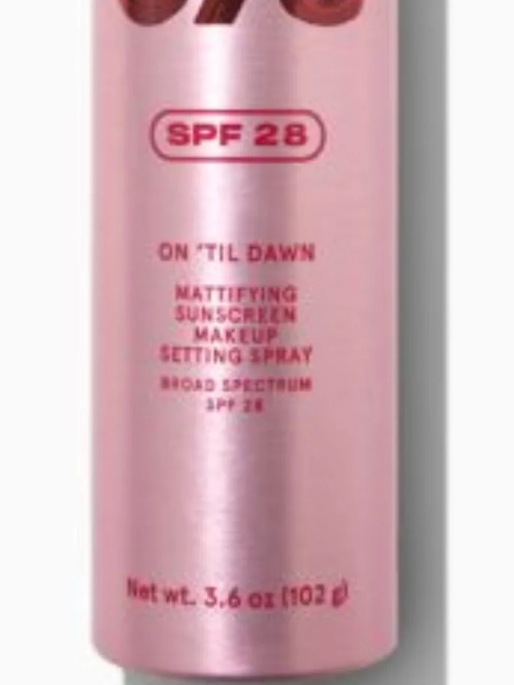 ONE / SIZE  On 'Til Dawn Mattifying Sunscreen Makeup Setting Spray SPF 28